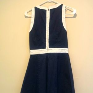 Banana Republic Aline dress.  Cotton, Navy worth white trim.  Size 0.